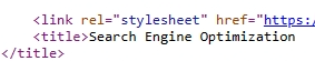 meta title